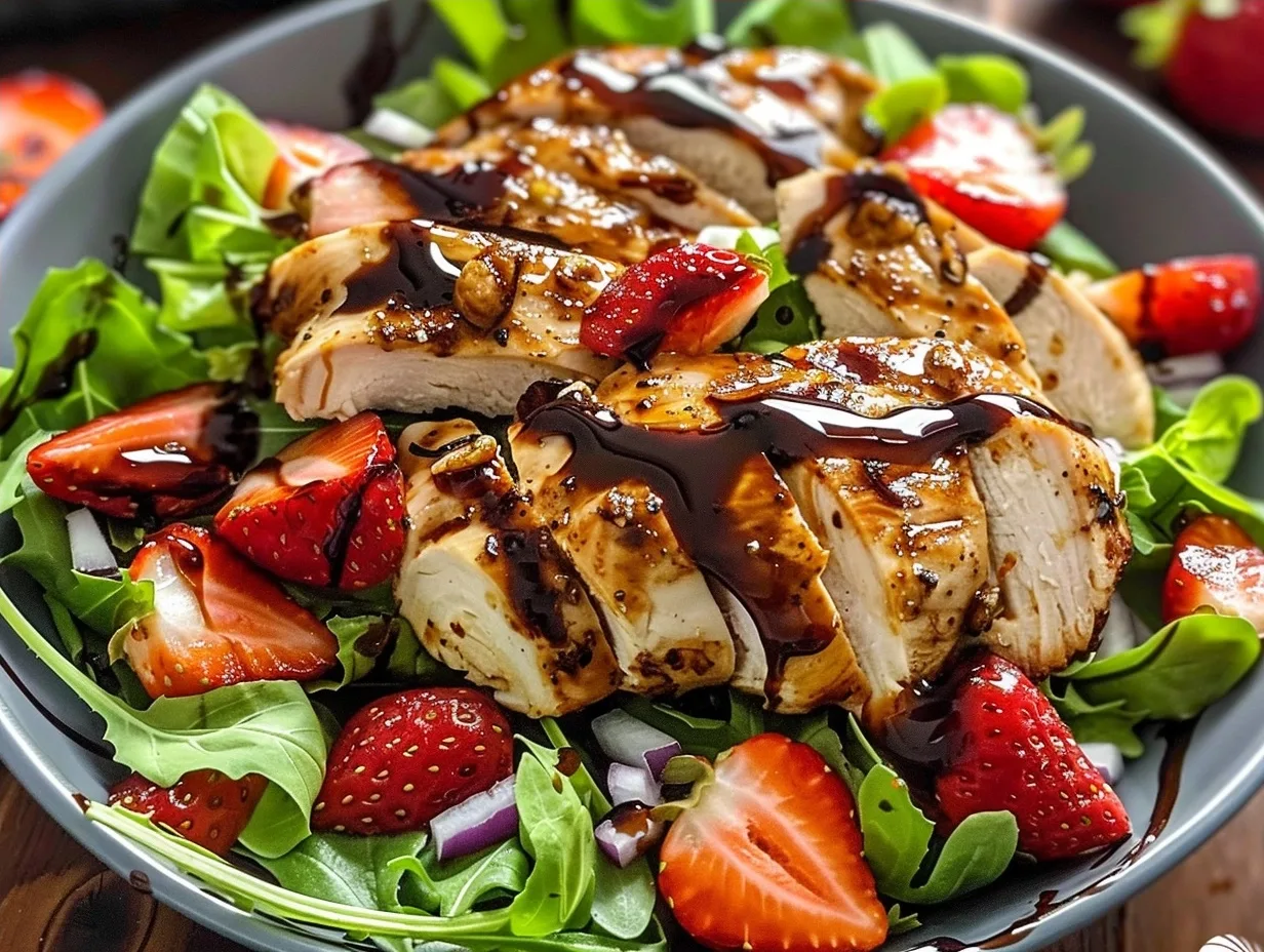 Strawberry Balsamic Chicken Salad (25-Minutes)