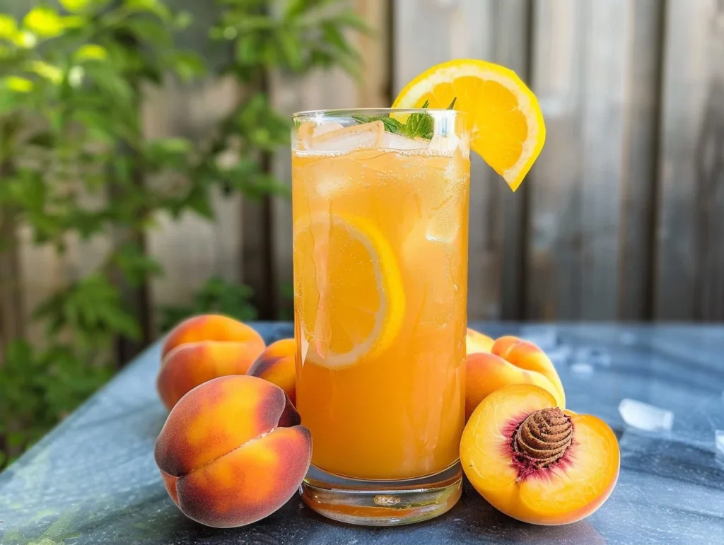 Refreshing Homemade Peach Lemonade
