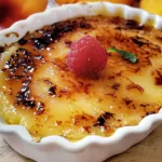 Summery Peach Creme Brulee Recipe - Raspberries and Kohlrabi
