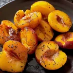 Pan Fried Peaches With Cinnamon And Ginger