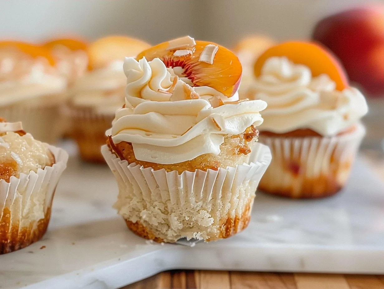 Peach Cupcakes: A Moist and Comforting Family Dessert