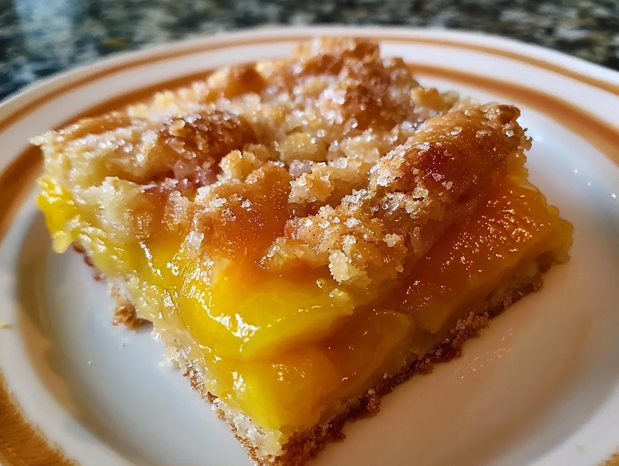 Heavenly Summer Peach Bars: A Must-Try Delight Today! - Home Cooking with Heart