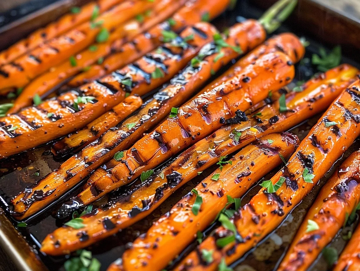 Grilled Carrots with Honey Brown Sugar Glaze