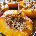 Easy Baked Peaches with Brown Sugar Crumble