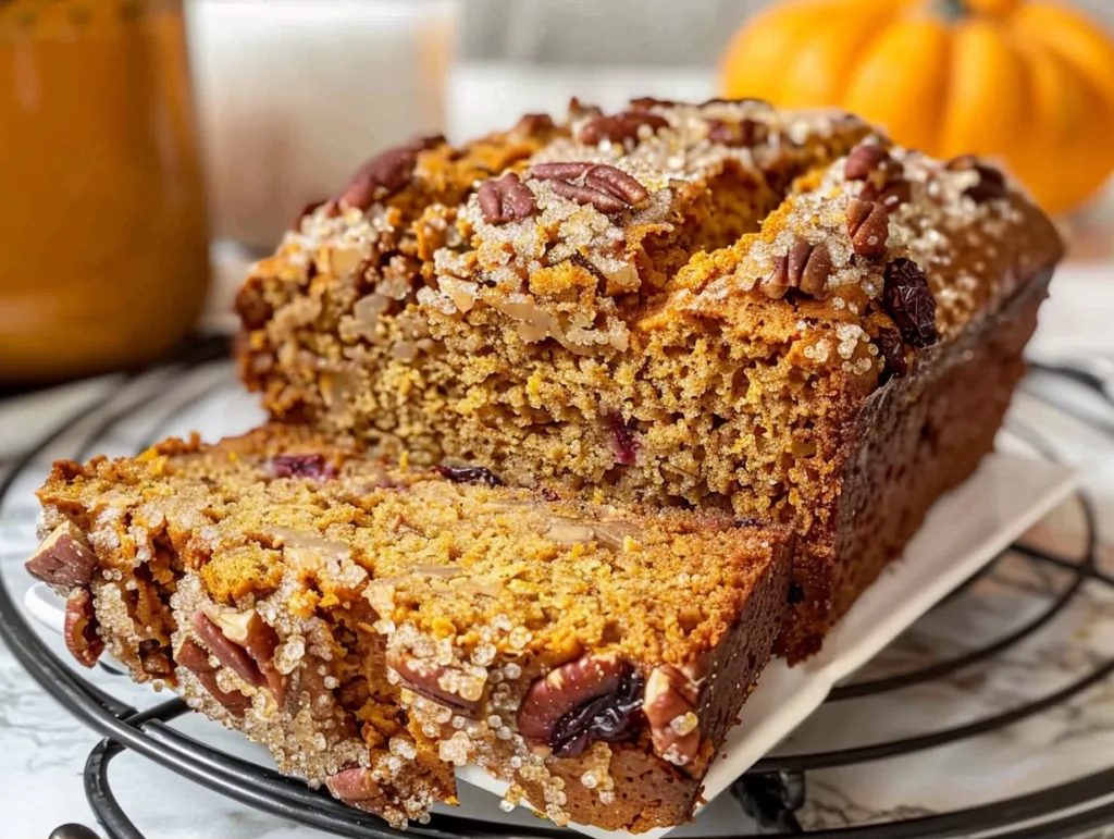 The Best Cranberry Pecan Pumpkin Bread