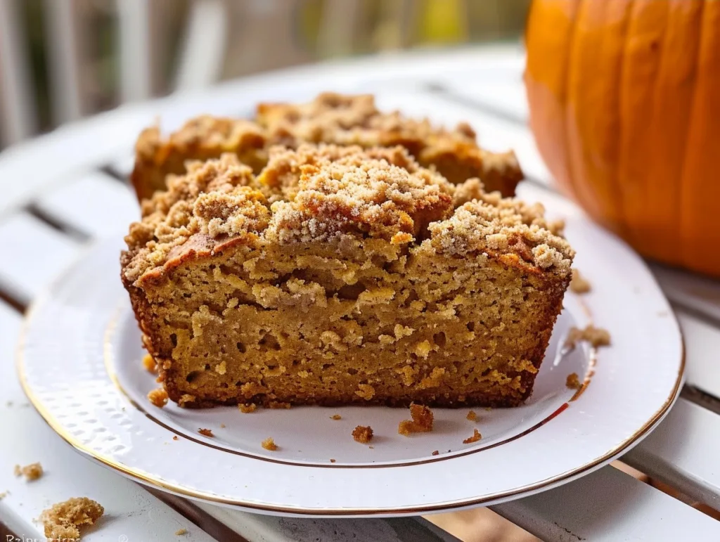Easy Pumpkin Bread with Crumb Topping