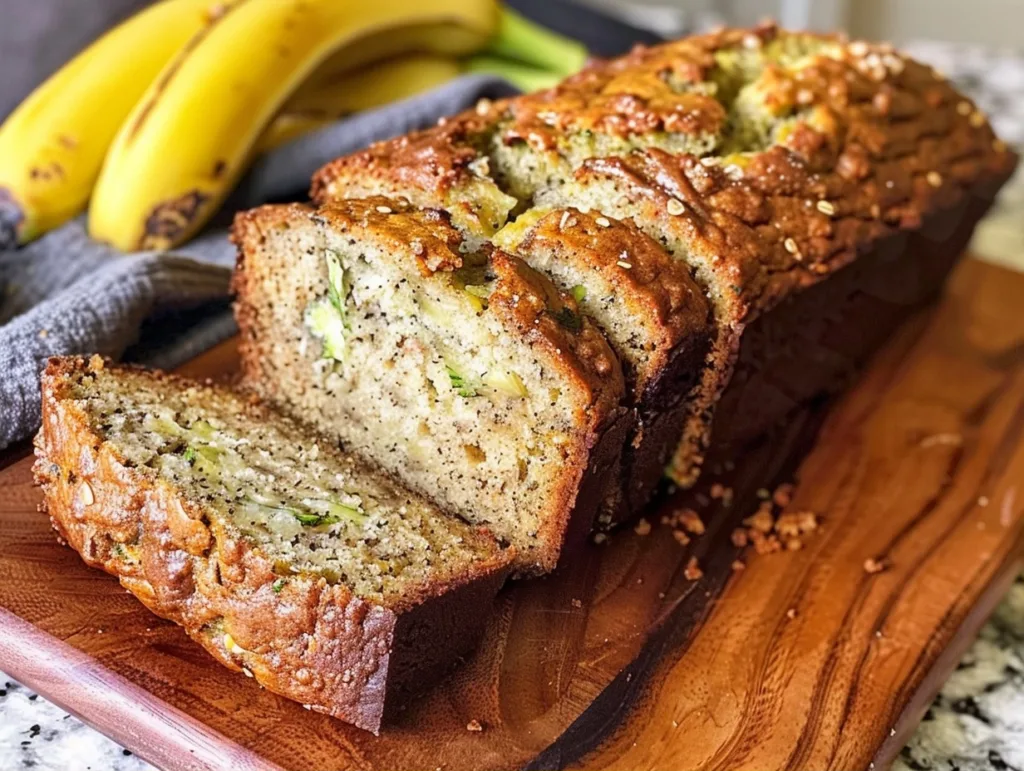 Moist Zucchini Banana Bread Recipe