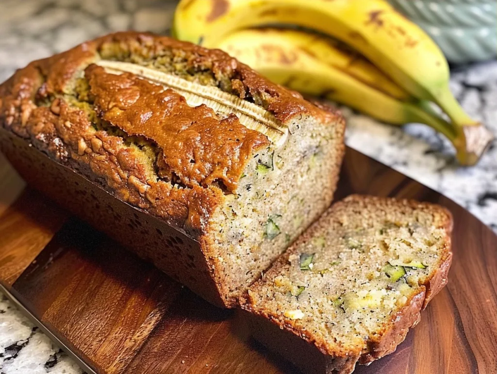Moist Zucchini Banana Bread Recipe