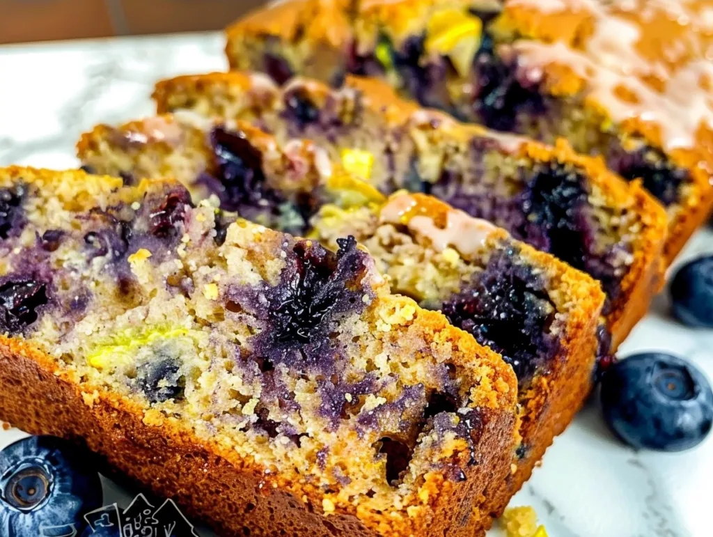 Low Carb Keto Lemon Blueberry Zucchini Bread Recipe