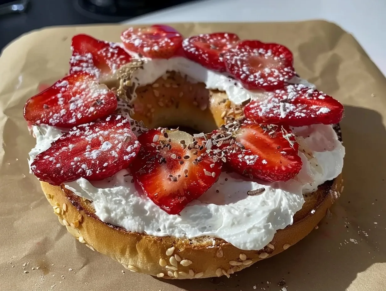 The Best Strawberry Cream Cheese Bagel Recipe 3 The Best Strawberry Cream Cheese Bagel Recipe