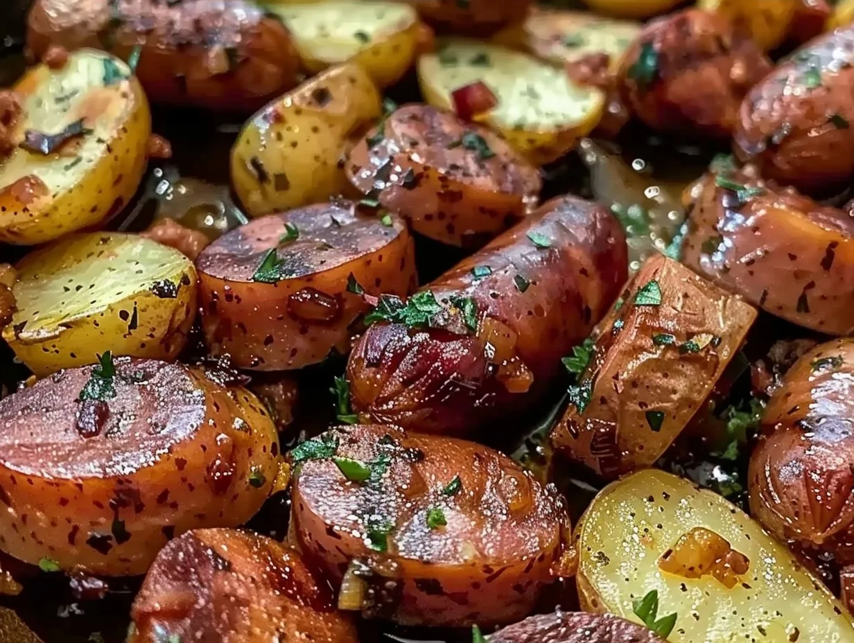 Easy Sheet Pan Kielbasa and Potatoes
