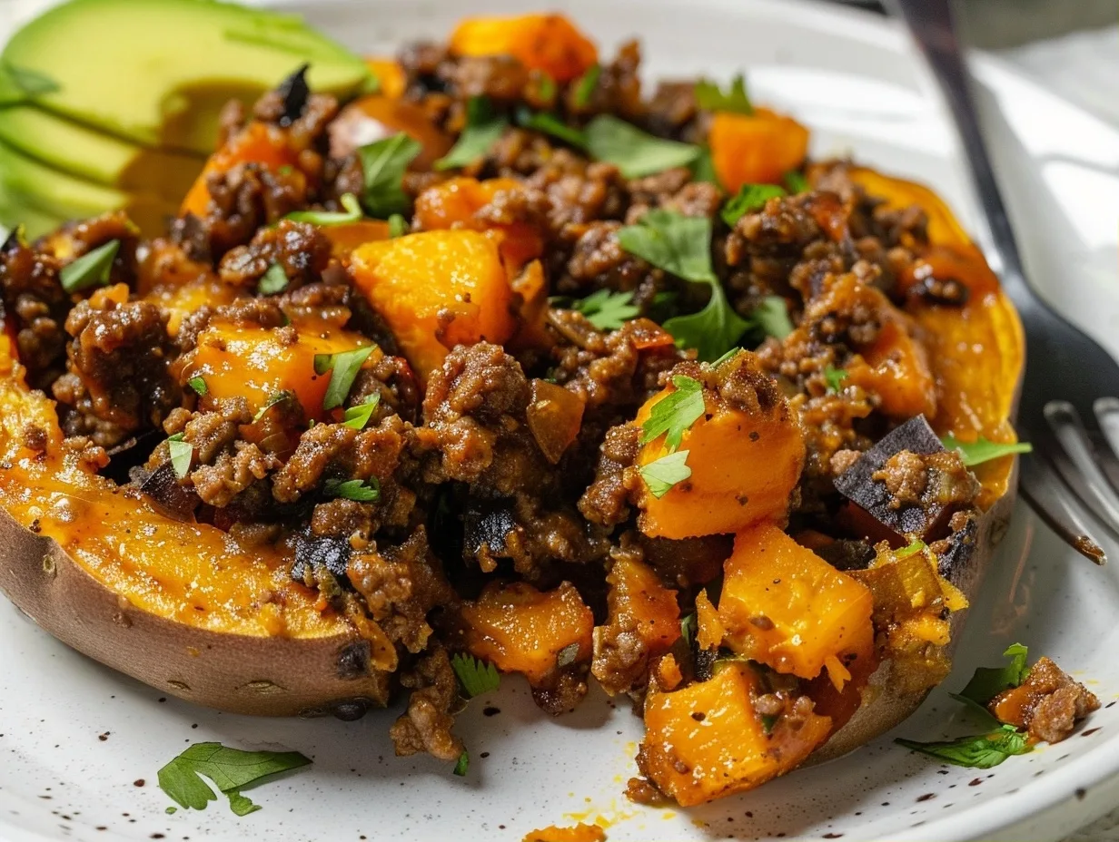 Sweet Potato and Ground Beef Skillet: Easy One-Pan Dinner