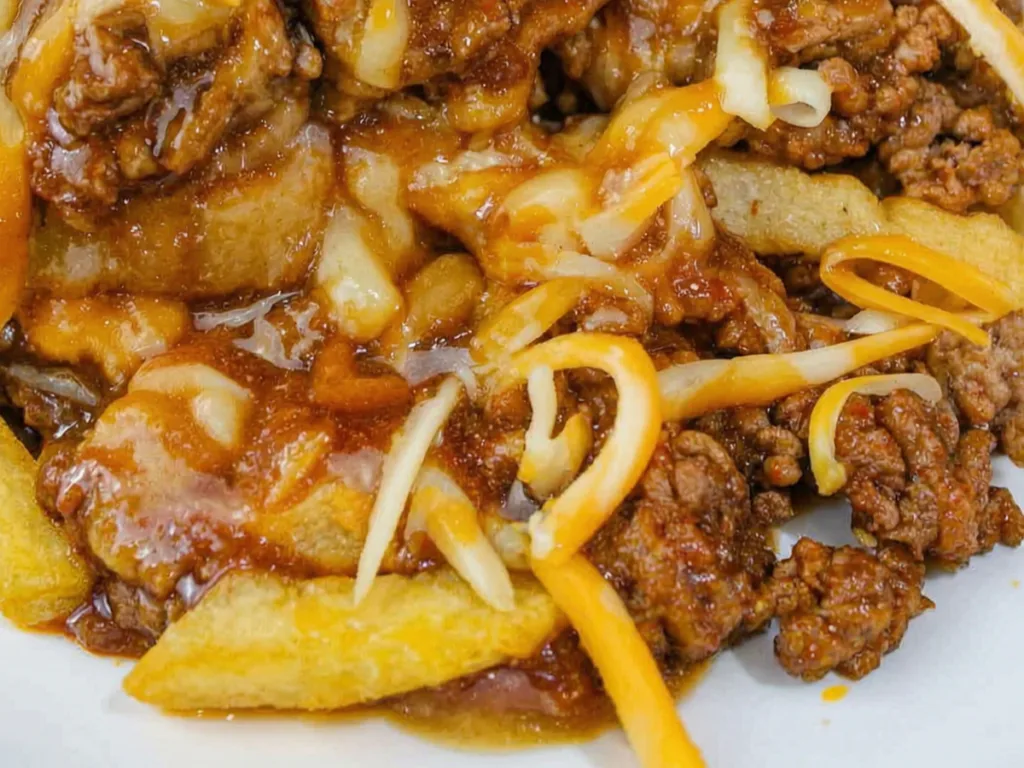 Mexican Loaded Fries with Taco Beef and Gravy 1