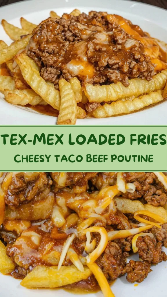 Mexican Loaded Fries with Taco Beef and Gravy