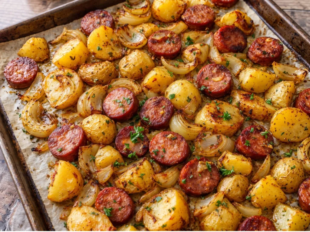 Baked Smoked Sausage and Potatoes 1