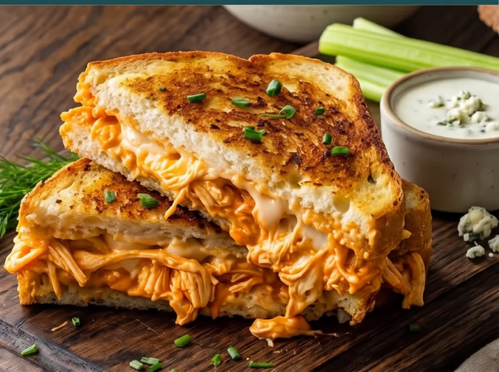 Buffalo Chicken Grilled Cheese Sandwich Recipe 1