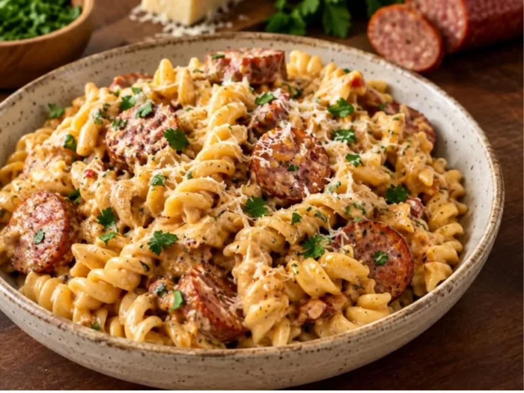 Creamy Andouille Sausage Pasta 1